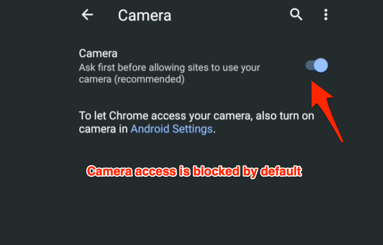 enable camera on mac for chrome
